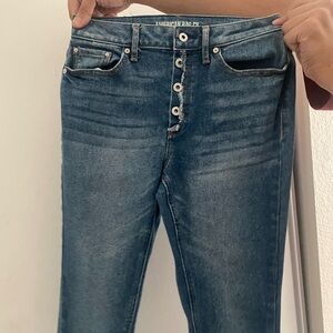American rag button up mid rise jeans